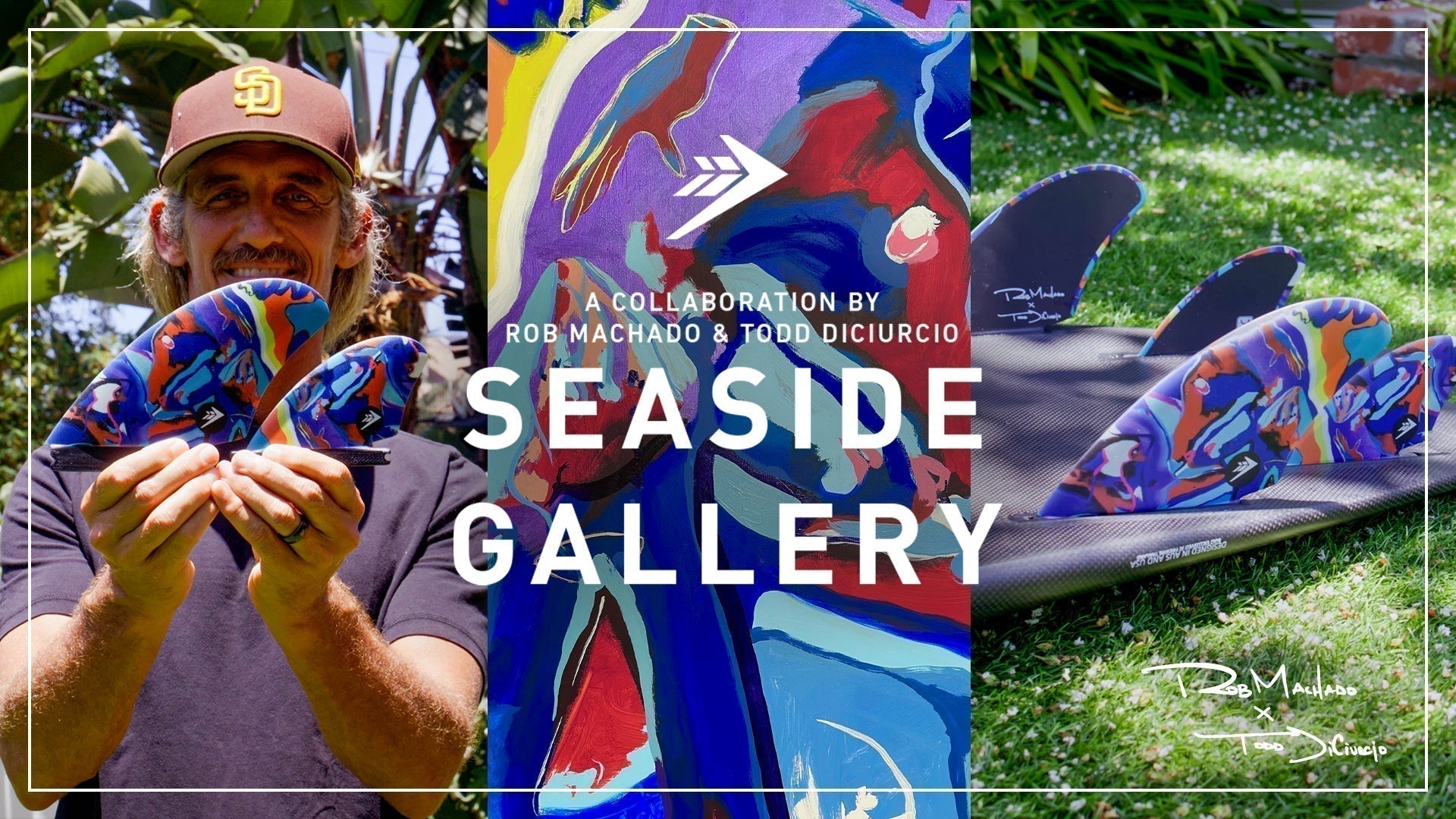 Introducing the 2026 Seaside Gallery Edition Fin Sets by Rob Machado & Todd Diciurcio